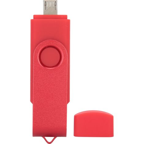 USB-Micro-USB-2-in-1-OTG-Schlüssel 64 GB Rot für Smartphones - CW10040