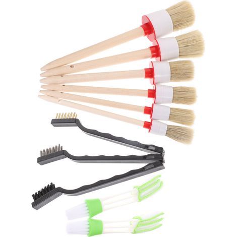 1Ensemble Kit Nettoyage Intérieur Auto Brosses Souples Plastique