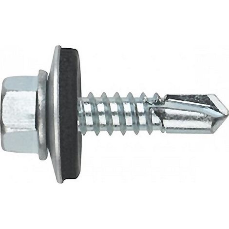 DAMESA tornillo broca c/hexagonal 5.5x22 a-16  caja 350 , Tornillo autotaladrante con arandela EPDM DIN 7504KTamaño 5,5x22/16 Caja de 350 unidades.