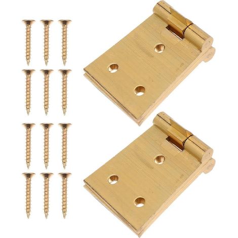 SHINEOFI Lot de 2 charnières pliantes pour portes de placard, robustes et faciles à manipuler. (1/5)
