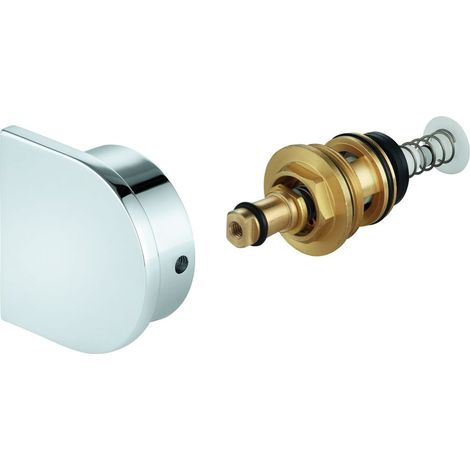 Grohe Umstellung für Einhand-Wannenbatterien Wand/Boden, mit Umstellknopf, Satin Graphite, 48451MG0 (1/2)