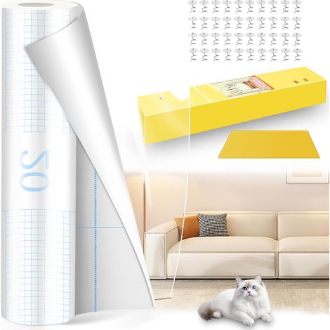 30X500CM Protection Canape Chat Anti Griffe, Anti Griffe Chat Canapé (1/5)