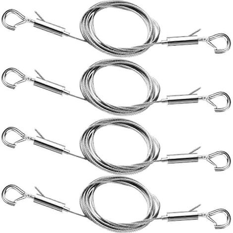 Kit de 4 fils de suspension réglables pour tableaux, 1 m et 2 m (3,3 pi et 6,6 pi) (1/5)