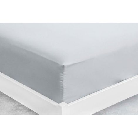 Drap Housse - Microfibre - Pour Matelas Jusqu'à 35 cm - 180 x 200 cm - Gris Foncé (1/4)