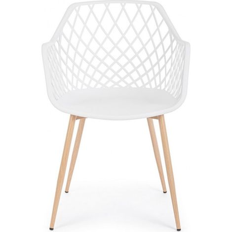 SEDIA OPTIK BIANCO 58X54X44-85.5H CM (1/5)