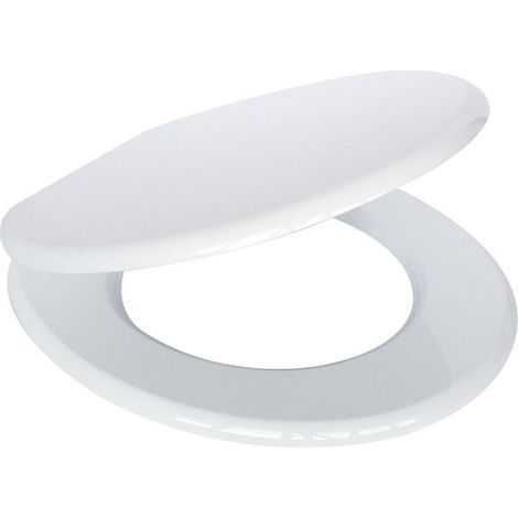 Abattant WC universel blanc avec charnières métalliques  Tecom