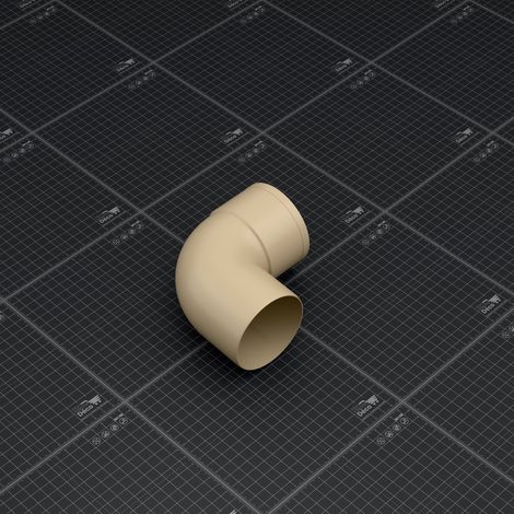 Coude M/F 87° pour tuyau de 80 mm - Sable