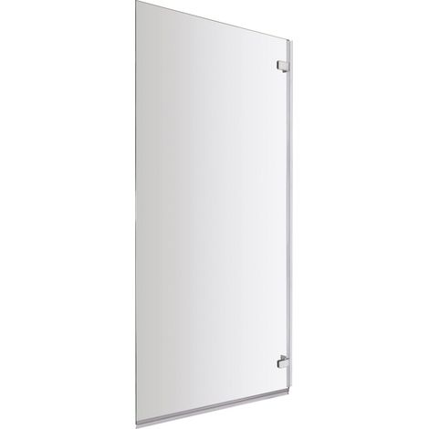 Nuie Ella 780mm Square Shower Bath Hinged Bath Screen - ERSSQ (1/3)