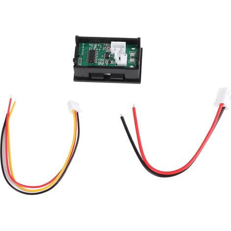Voltímetro-amperímetro digital con doble pantalla LED, mide voltaje y corriente CC de 0 V a 100 V y 50 A. (1/5)