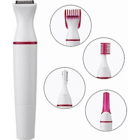 Rasoir électrique 5 en 1 pour femmes - Épilation des bras, des jambes et du visage - Tondeuse et épilateur-AquaForge (1/5)