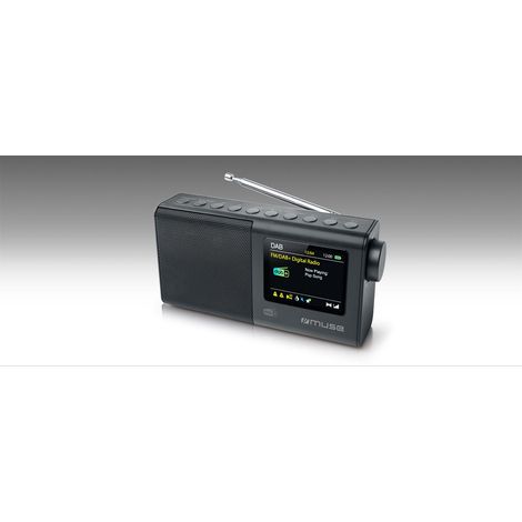 Schwarzes digitales tragbares radio - Muse - m117db (1/3)