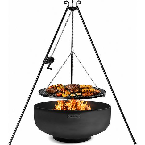 CookKing Schwenkgrill Set Palermo 1 mit Feuerschale, Dreibein und Grillrost (1/5)