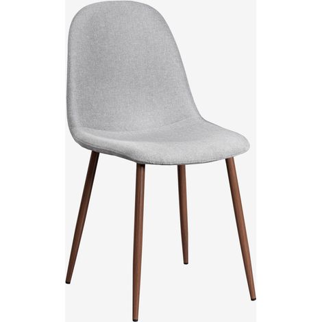 SKLUM Gepolsterter Esszimmerstuhl Glamm Dunkles Holz (1/5)
