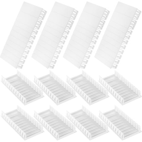 12 Pièces Cache-Fentes pour Tableau Electrique, Cache-Trous Modulaires pour Boîtier à Fusibles, Compatible avec Legrand, Hager, Schneider etc. (1/5)