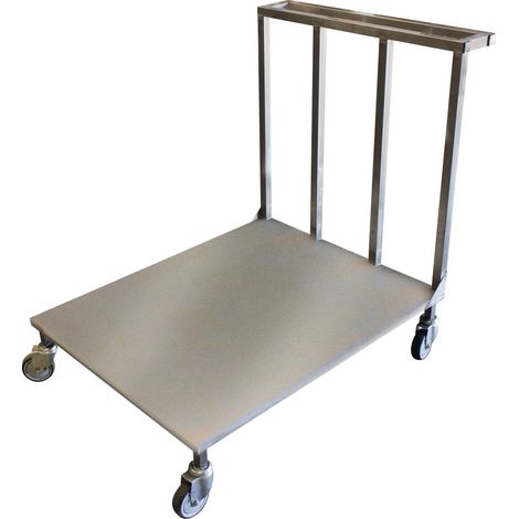 Chariot Plateforme Inox 304 Plateau Plein - L2G - 410102