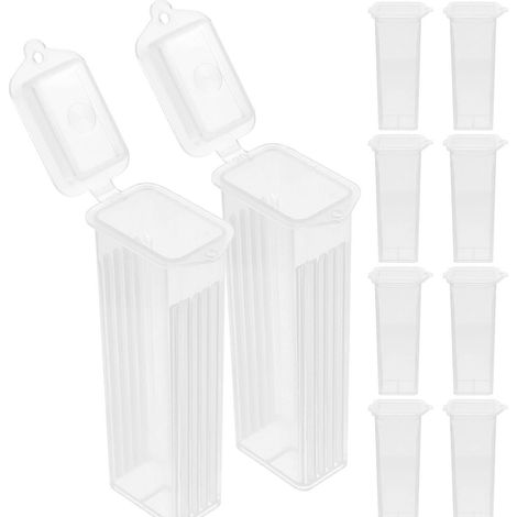 10 lames de microscope de rechange en verre pour hémocytomètre avec solution saline pour plaies