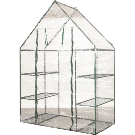 VERDEMAX Serra in Kit con 8 Ripiani IBISCUS 140x73x200h cm (1/4)