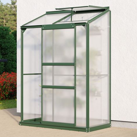 Vitavia Anlehn-Gewächshaus "Styx 900", smaragd, 0,9 m², 4 mm HKP
