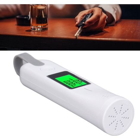 TS-21 Nouveau testeur d'alcoolémie portable sans fil rechargeable (blanc) (1/5)