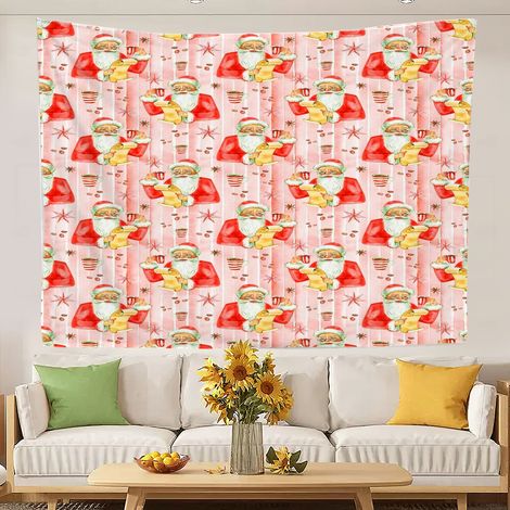 Tapisserie murale décorative au design tendance, idéale comme fond de chambre ou pour salon/chambre à coucher 100x75cm (1/5)
