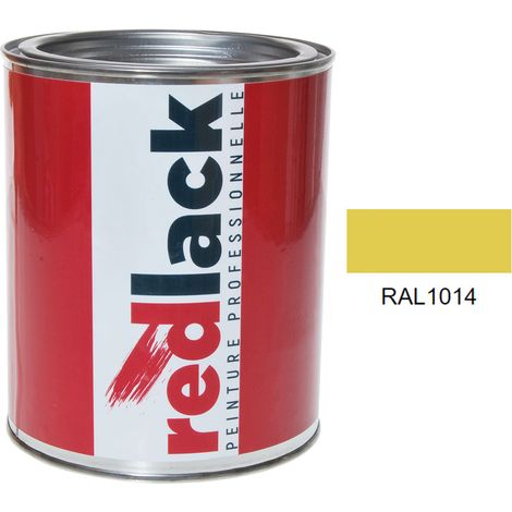 Dose 1L Lack Mehrzweckfarbe – RAL 1014 – Elfenbein – Seidenmatt – für verschiedene Oberflächen – Redlack