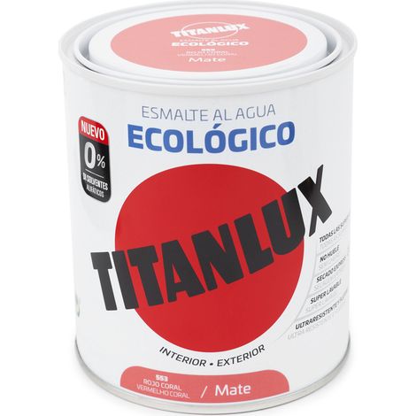 Esmalte 750 Ml Ro/Cor Al Agua Ecologico Titanlux