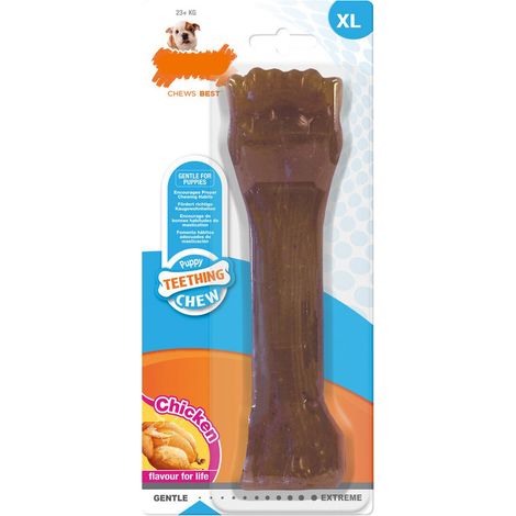 Giocattolo da mordere per cani Nylabone Cuccioli Taglia XL Pollo Termoplastico