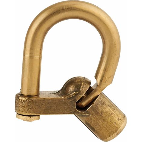 Thirard – Cadenas à clé d'artillerie 29C – Corps en laiton massif – Anse coudée pour accès restreint – Condamnation par clé triangulaire 5mm