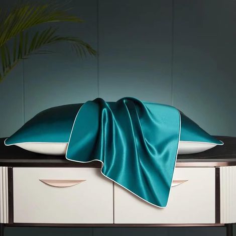Taie Doreiller Satin - 100 % Polyester - Fraîcheur Été / Chaleur Hiver - Pour Cheveux Et Peau - 1 Pièce (1/5)