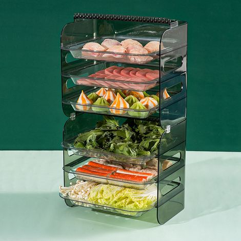 Mehrschichtiger Futternapf, vielseitig verwendbar, robust, langlebig, 6-lagig, grün (1/5)