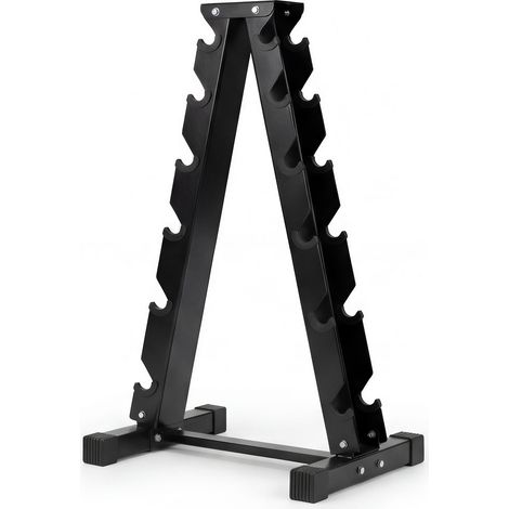 Centra Hex Dumbbells Stand 5-40kg Set Weight Storage Holder Rack Steel 6 Tier