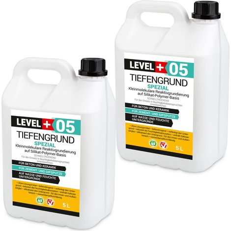 LEVEL+ Tiefengrund Spezial mit Kaliwasserglas Silikat L+05 - 10L (1/5)