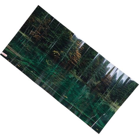 Décoration de fond pour aquarium, motif reflet de lac, autocollant mural 3D en PVC, 61 x 41 cm / 24 x 16,1 pouces (1/5)