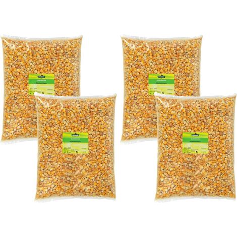Dehner - Mais a Grana Singola, 4 Sacchetti da 2,5 kg, 1 Confezione (1 x 10 kg) (1/4)