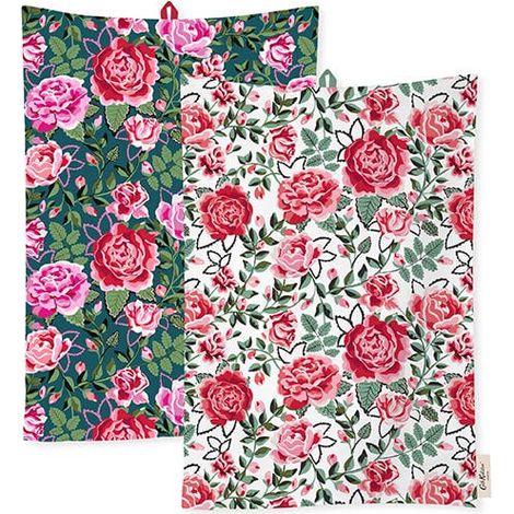 Cath Kidston Dolly Rose 2 Pack Tea Towels