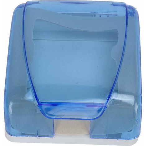 Universal Waterproof Enclosure for 86 Type Wall Sockets – Transparent, ABS, Blue (115 x 95 x 45 mm) (1/5)