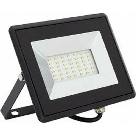 Trade Shop - LED-Außenstrahler 200 Watt schwarz Kaltlicht 6500K IP65 F200W-NF1 -