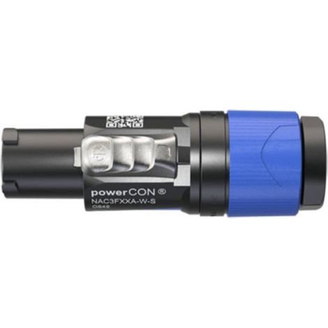 Connecteur Powercon - Femelle Droit - 3 Pôles - Verrouillable - Pour Câble 6 À 12 Mm - Pour Alimentation Ac (1/3)