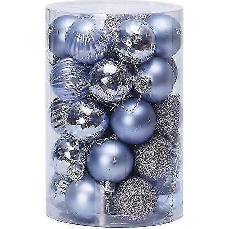 Ensemble de 34 boules de Noël 2025, 4 cm, décorations de Noël, boules décoratives pour sapin de Noël, boules extraterrestres (1/5)