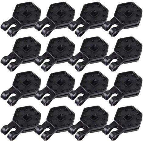 Lot de 50 clips de fixation pour filet de pare-soleil - Boucle en maille robuste - Pour serre, jardin, film agricole (1/4)