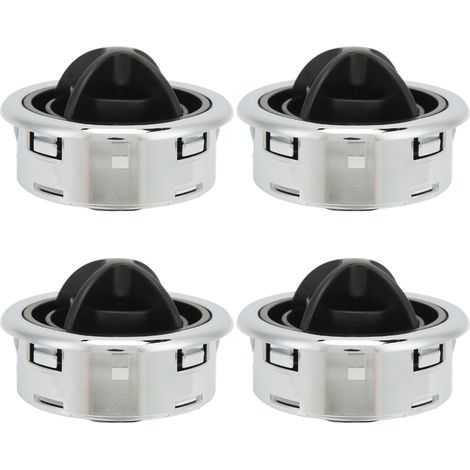 grilles d aération pour climatisation en ABS noir et argent (1/5)