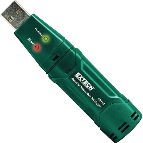 Extech RHT10 USB-Datensatzgerät für Feuchtigkeit und Temperatur