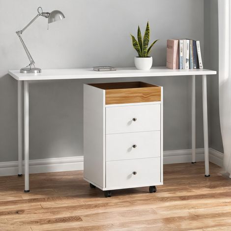 Meuble de rangement de bureau blanco 43 x 40 x 66,5 cm (1/5)