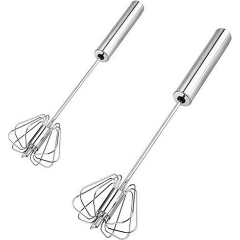 Frusta in acciaio inox, frullatore a immersione, frusta da cucina, frullatore a pedale, per mescolare, sbattere e montare (25,4 cm + 30,5 cm) (1/4)