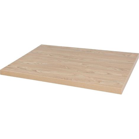 Plateau de Table Rectangulaire Pré-Percé Naturel Antique 700mm - Bolero (1/4)