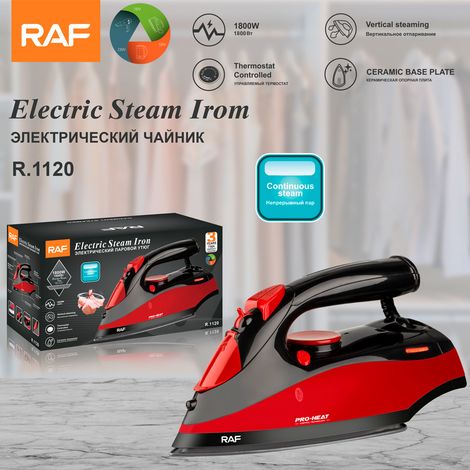 Fer à vapeur aux normes européennes, fer électrique domestique, vapeur puissante pour un défroissage rapide, utilisation sur surfaces sèches et humides. (1/5)