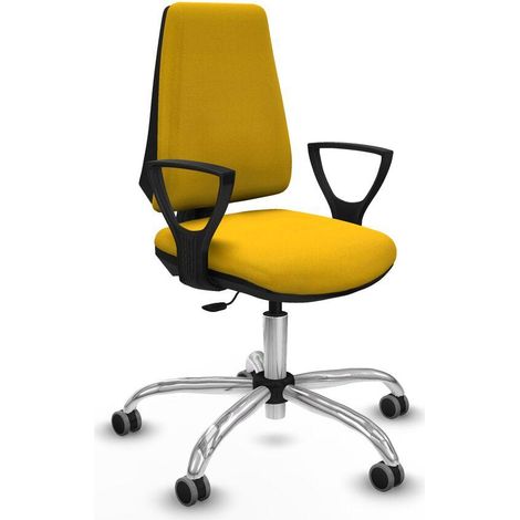 Piqueras y Crespo Elche CP Bali chaise jaune vibrant (1/3)