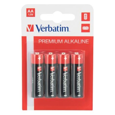 Verbatim LR6 AA-Batterie (4 Stück in Blisterverpackung) (1/3)