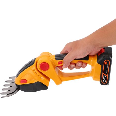 Taille-haie sans fil 21V, coupe-bordures et sécateur de jardin portatif, batterie lithium-ion électrique, livré avec chargeur et 2 batteries pour entretien des haies, buissons, arbustes et pelouse (1/5)