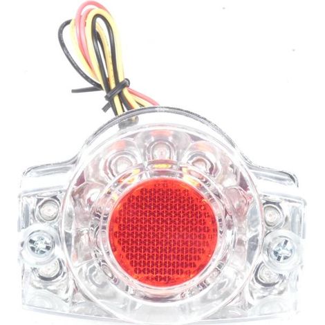 Feu arrière Leds Blanc / Rouge type Honda Monkey Replay pour moto (1/5)